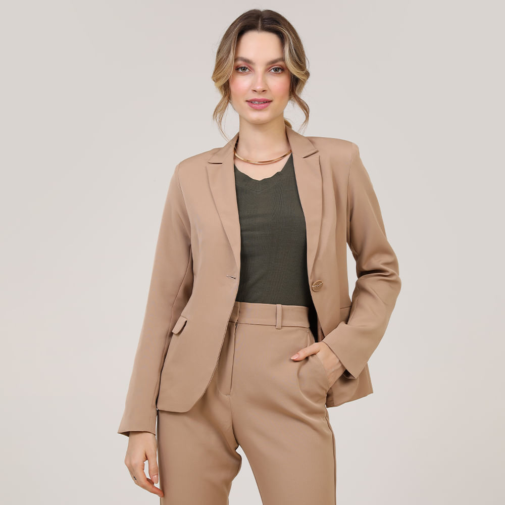 BLAZER ALFAIATARIA 410339 CARAMELO M