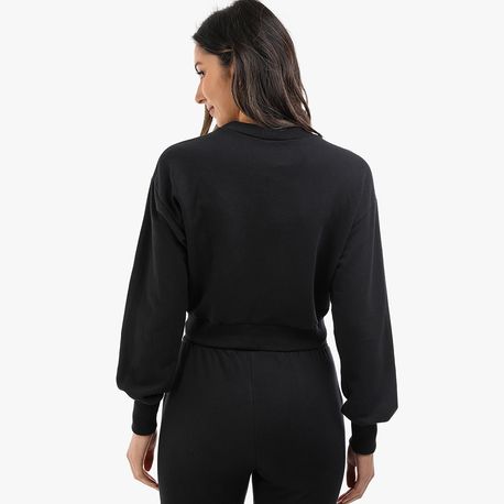 MOLETOM FECHADO CROPPED 83 PRETO P