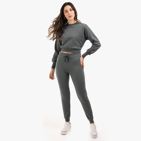 MOLETOM FECHADO CROPPED 83 VERDE M