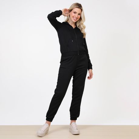 MOLETOM BASICO CANGURU CAPUZ ELASTICO 210656 PRETO P