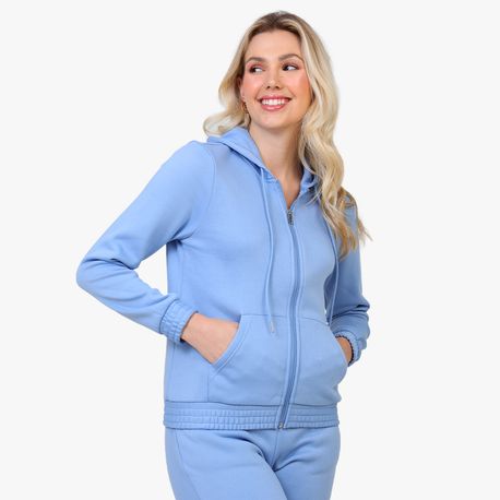 MOLETOM BASICO CANGURU CAPUZ ELASTICO 210656 AZUL P