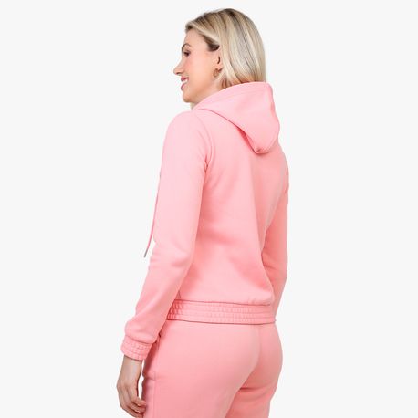 MOLETOM BASICO CANGURU CAPUZ ELASTICO 210656 ROSA P