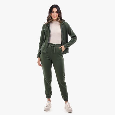 JAQUETA MOLETOM CANGURU CAPUZ 7888 MILITAR P