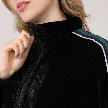 JAQUETA PLUSH C/ ZIPER GUCCI 670326 PRETO P