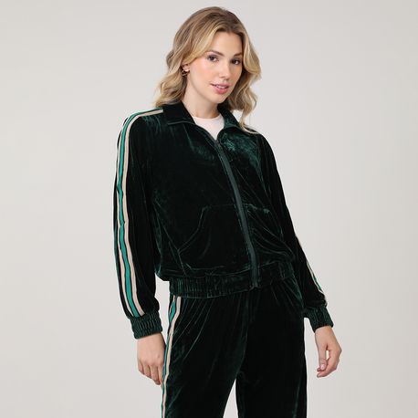 JAQUETA PLUSH C/ ZIPER GUCCI 670326 MILITAR P