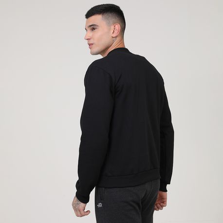 MOLETOM CARECA C/ APLIQUE DG-24757 PRETO P