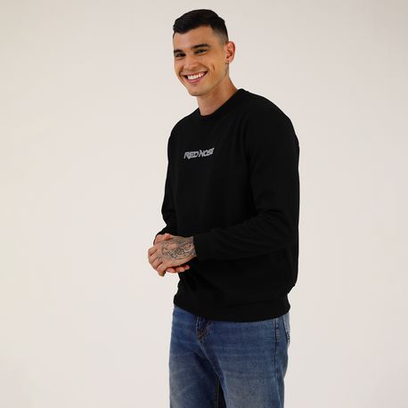MOLETOM CARECA MAQUINETADO "RED NOSE" 9550111 MARINHO P