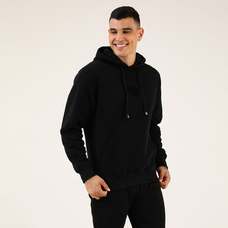 MOLETOM  CANGURU C/ CAPUZ E DESENHO RED NOSE CENTRAL 9540234 PRETO P