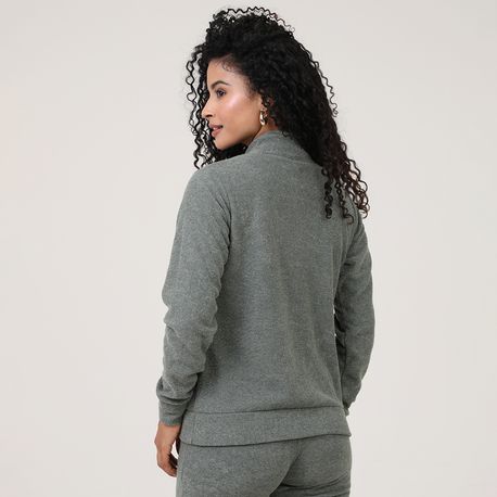 MOLETOM BOUCLE ZIPER B3147 MILITAR M