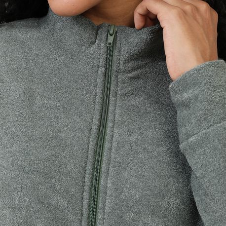 MOLETOM BOUCLE ZIPER B3147 MILITAR M