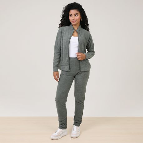 MOLETOM BOUCLE ZIPER B3147 MILITAR M