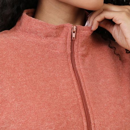 MOLETOM BOUCLE ZIPER B3147 TELHA M