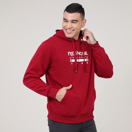 MOLETOM CANGURU C/ CAPUZ RED NOSE 9540189 VERMELHO P