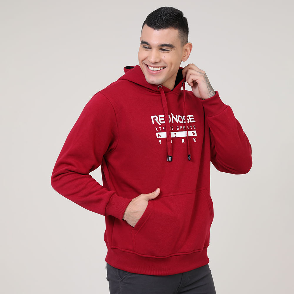 MOLETOM CANGURU C/ CAPUZ RED NOSE 9540189 VERMELHO P