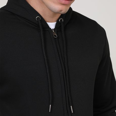 JAQUETA DE MOLETOM C/ CAPUZ MMBZ/MMFB400 PRETO P