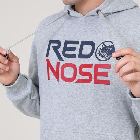 MOLETOM FECHADO CANGURU C/ CAPUZ "RED NOSE" 9540238 CINZA CLARO P