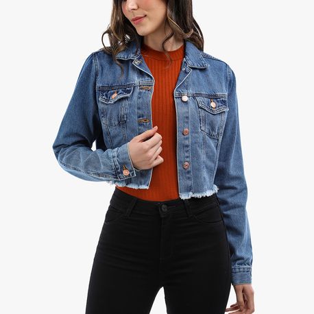 JAQUETA JEANS BASICA 22269 JEANS M