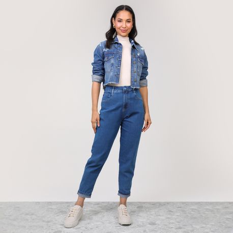 JAQUETA JEANS MED CURTA 271166 JEANS MEDIO G