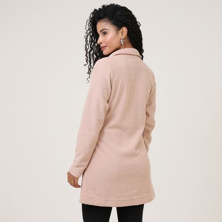 SOBRETUDO BOUCLE BOTAO B3161 BEGE M