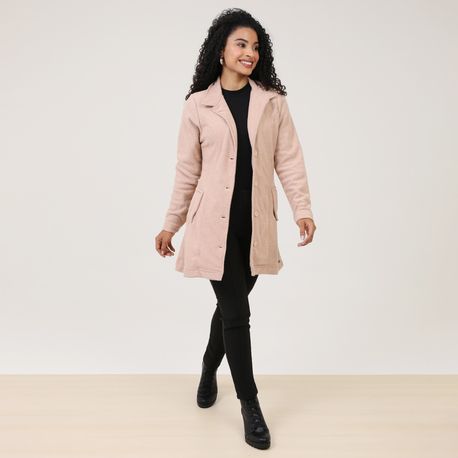 SOBRETUDO BOUCLE BOTAO B3161 BEGE M