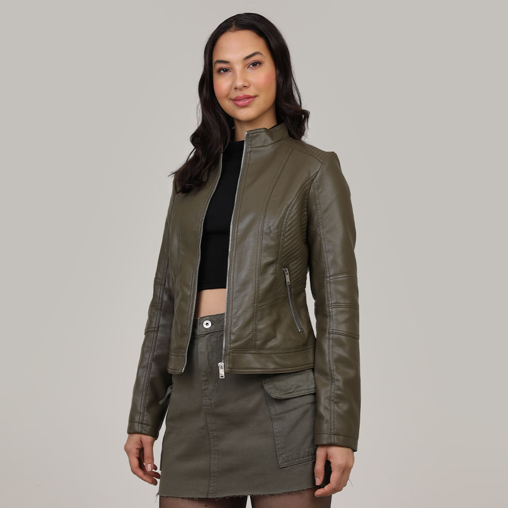 JAQUETA PU 640425 MILITAR GG