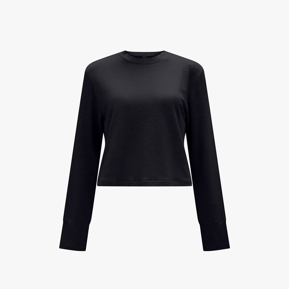 CROPPED ML MOLETINHO 676 PRETO P