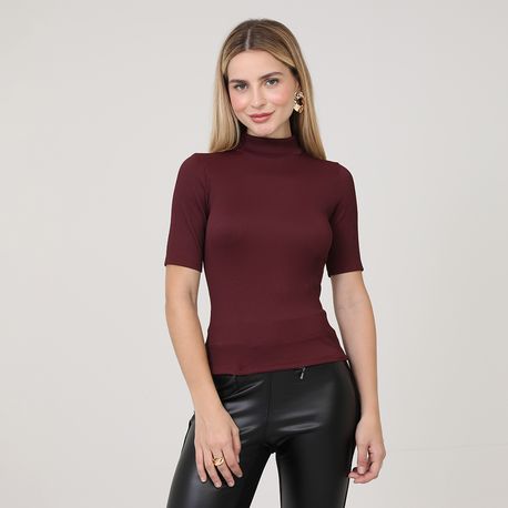 BLUSA MC ALTERNECK CANEL DIF 118560 VINHO M