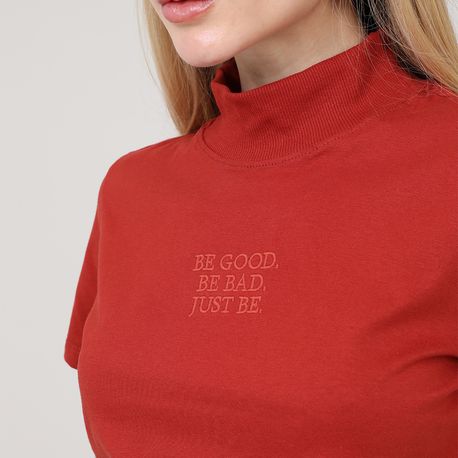 T SHIRT BORDADO BE GOOD 117321 TELHA P