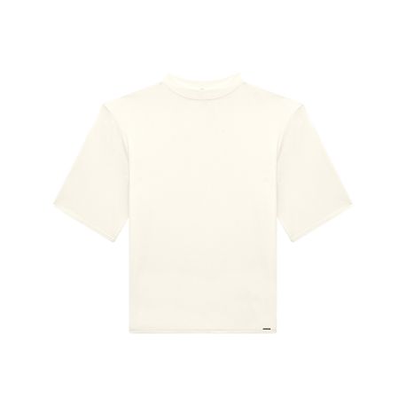 BLUSA MC GOLA ALTA VISCOLYCRA AMPLA 35174 OFF WHITE P