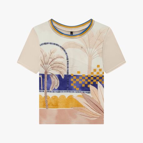 BLUSA MC EST GOLA TRICOT 33189 OFF WHITE P