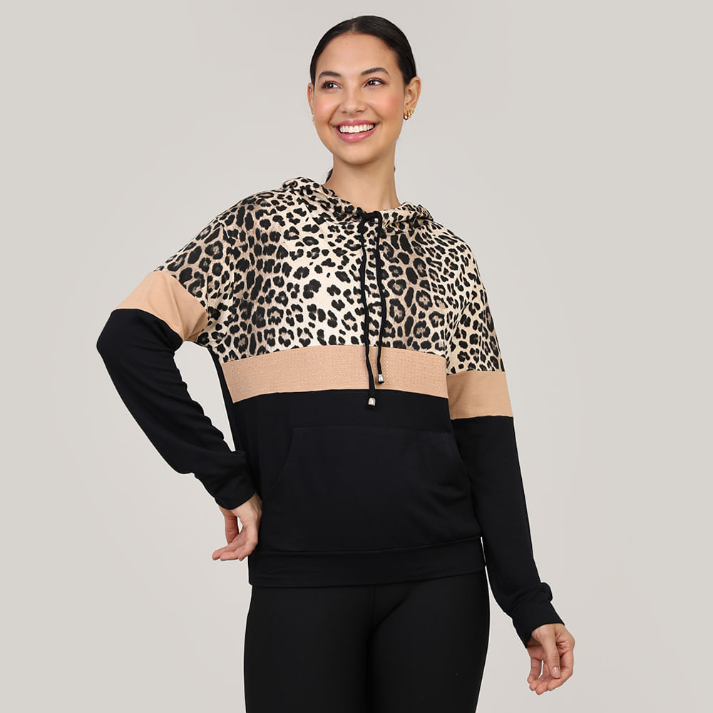 MOLETINHO TRICOLOR ONCA STRASS 220743 MARROM P