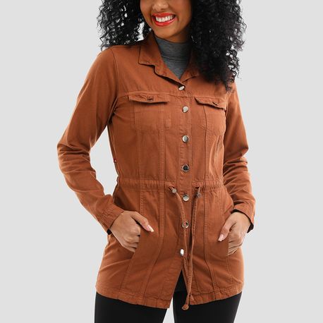 PARKA SARJA COM BOLSO 21890 CARAMELO P