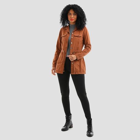 PARKA SARJA COM BOLSO 21890 CARAMELO P