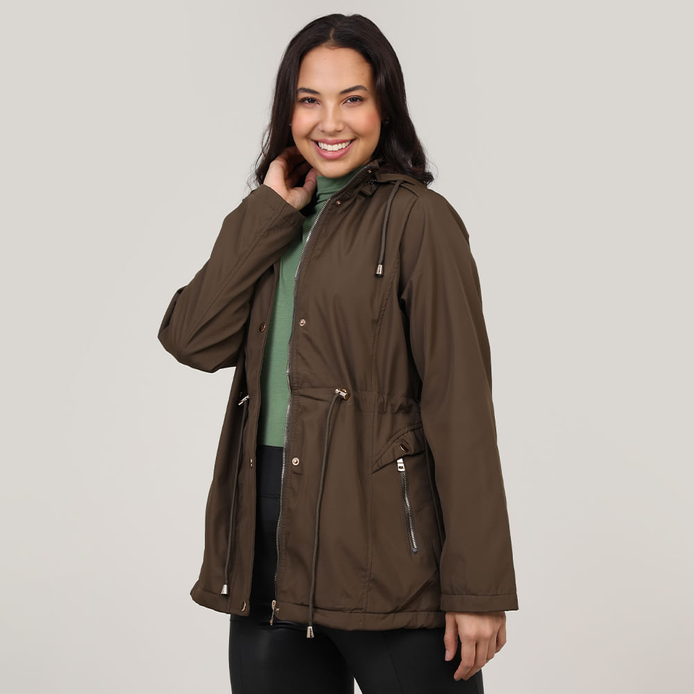 PARKA NYLON PELO 690101 MILITAR P