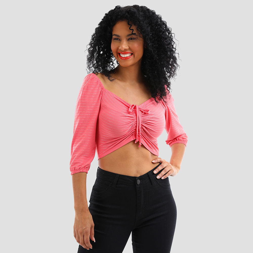 CROPPED DIF FRANZIDO 3/4 24812 ROSE M