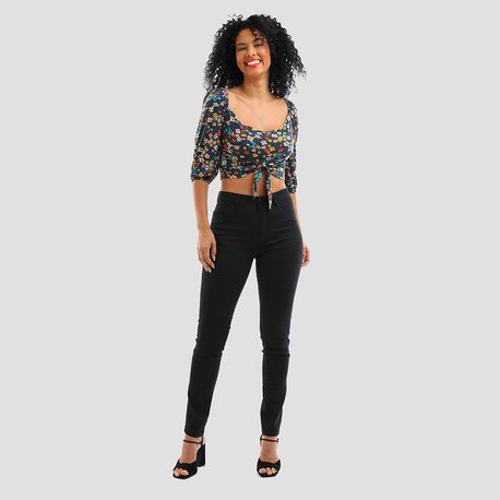 CROPPED NO PALA 3/4 EST FLORAL 25095 MARINHO P