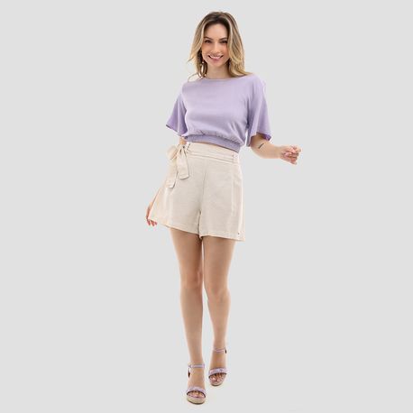 CROPPED TP ABERTURA COSTA ELASTICO 10799 LILAS P