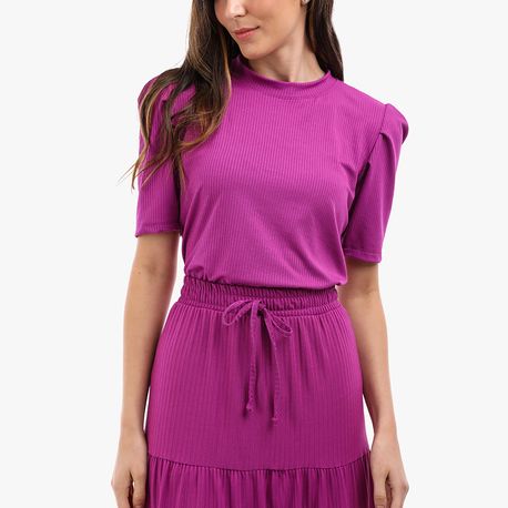 BLUSA CANELADA MC 4724 PINK P