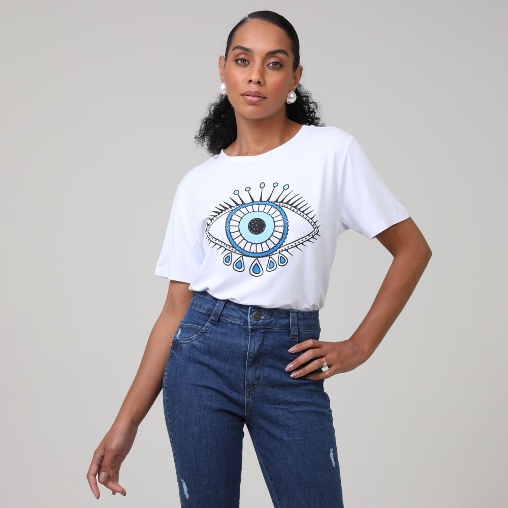 BLUSA MC EST OLHO GREGO 220396 BRANCO M