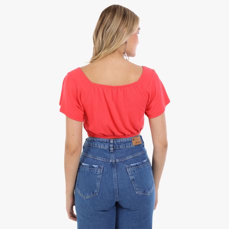 CROPPED MC ARGOLA PIQUET 6302449 CORAL P
