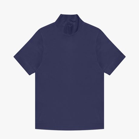 BLUSA MC ALTERNECK TRICOT E14436 MARINHO P