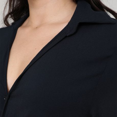 CAMISA CROPPED AMARRACAO TP 103116 PRETO P