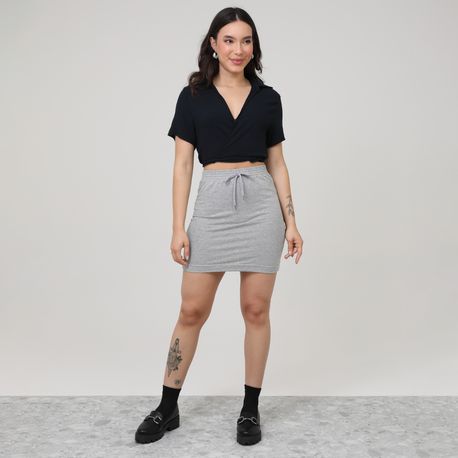 CAMISA CROPPED AMARRACAO TP 103116 PRETO P