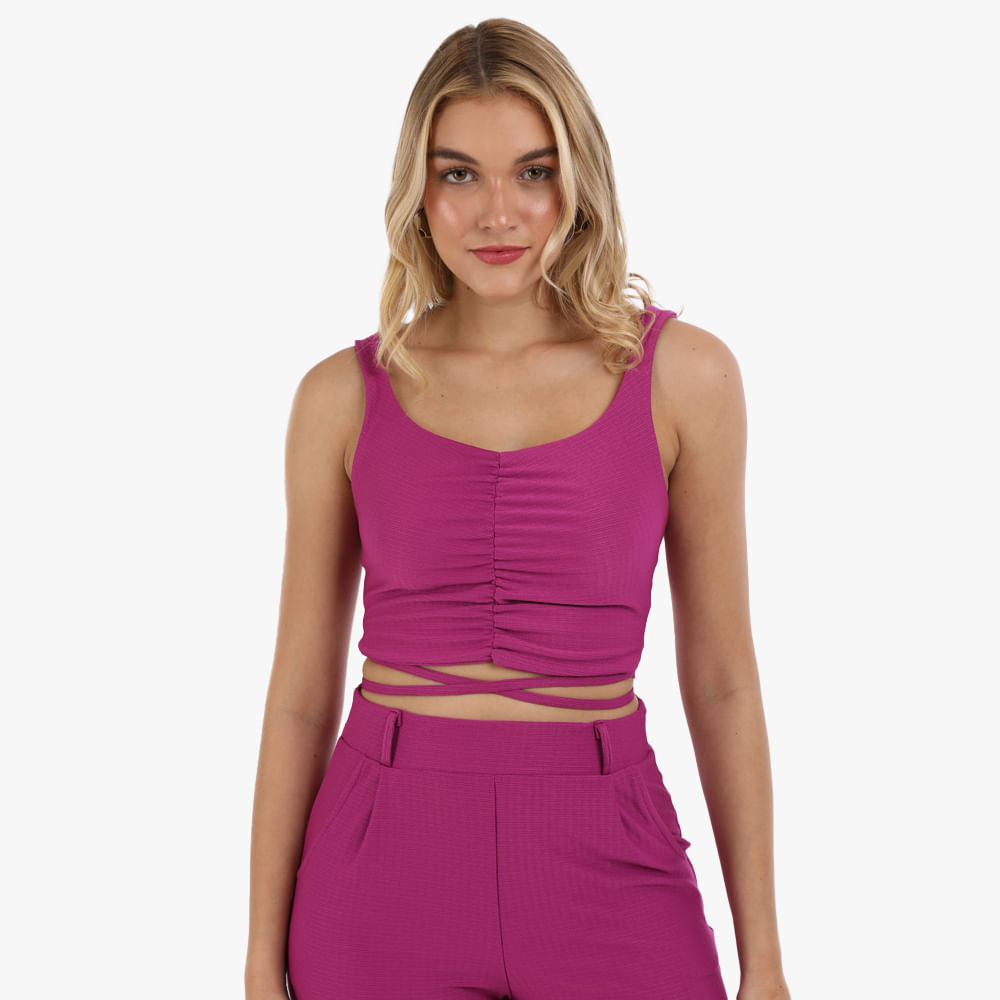 TOP FRANZIDO AMARR DIF 27852 PINK G