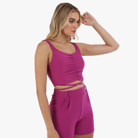 TOP FRANZIDO AMARR DIF 27852 PINK G