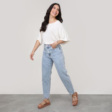BLUSA MC DETALHE LATERAL 616582 OFF WHITE P
