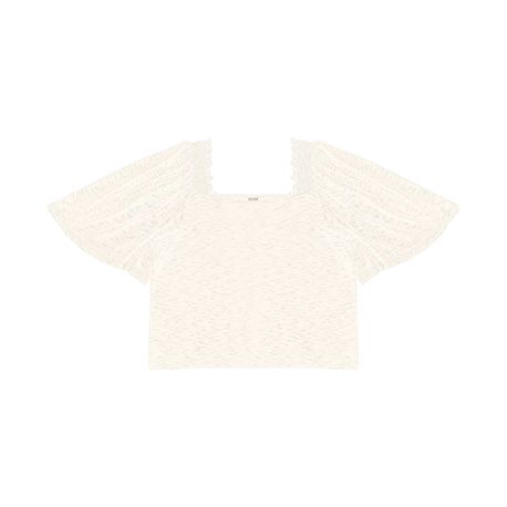 BLUSA ELASTICO MANGA AMPLA 616558 OFF WHITE P