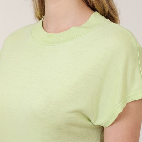 T SHIRT AMPLA GOLA TRICOT 702998 VERDE P