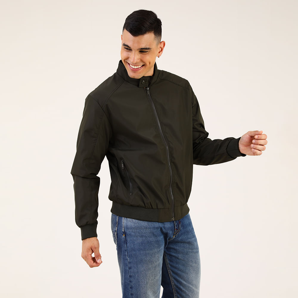 JAQUETA DE NYLOM  C/ ZIPER 510088 MILITAR P