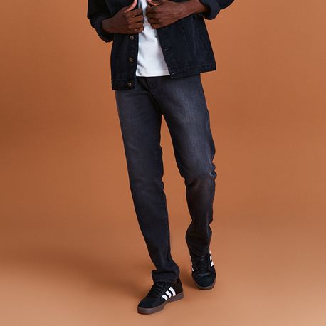 CALCA JEANS PRETA SLIM 70487 PRETO 38